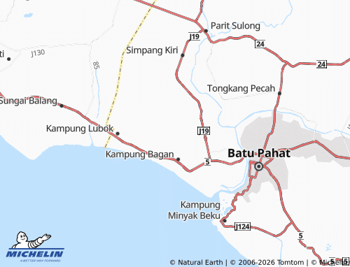 Mapa MICHELIN Parit Samak - ViaMichelin