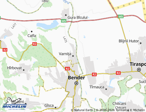 Mapa MICHELIN Varnița - ViaMichelin