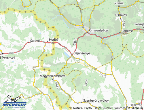 Mapa MICHELIN Bajánsenye - ViaMichelin