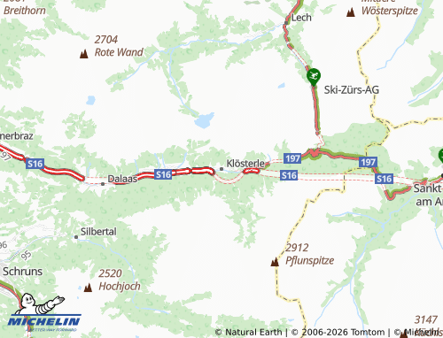 MICHELIN Klösterle map - ViaMichelin