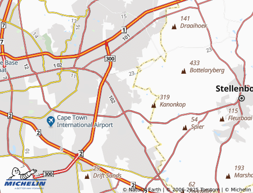 MICHELIN Eensgevonden map - ViaMichelin