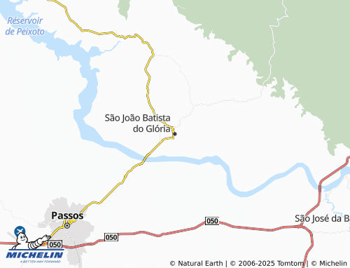 MICHELIN São João Batista do Glória map - ViaMichelin