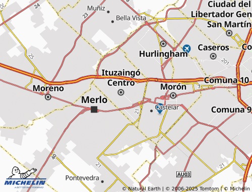 MICHELIN Ituzaingó map - ViaMichelin
