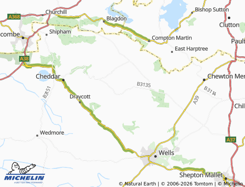 Carte MICHELIN Priddy - ViaMichelin