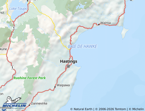Mapa MICHELIN Napier - ViaMichelin