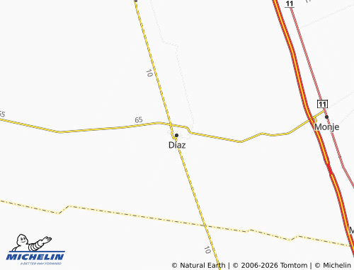 MICHELIN Díaz map - ViaMichelin