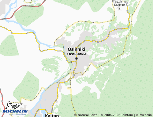 MICHELIN-Landkarte Osinniki - ViaMichelin