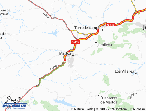 MICHELIN-Landkarte Martos - ViaMichelin