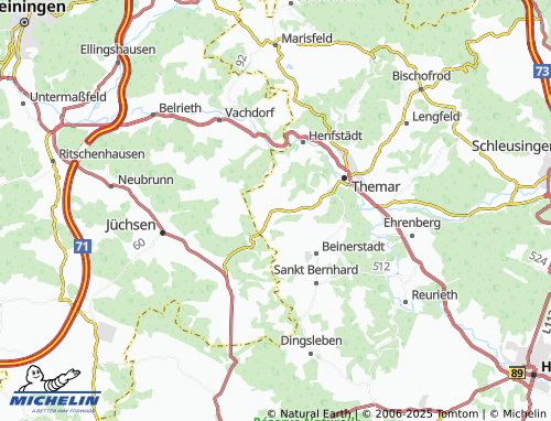 MICHELIN Wachenbrunn map - ViaMichelin
