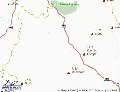 MICHELIN Chigonalipenga map - ViaMichelin