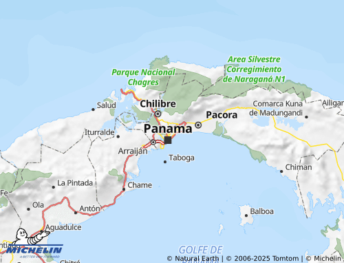 Mapa MICHELIN San Miguelito - ViaMichelin