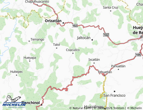 Mapa MICHELIN Cuatexapa - ViaMichelin