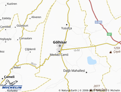 MICHELIN Pazar map - ViaMichelin
