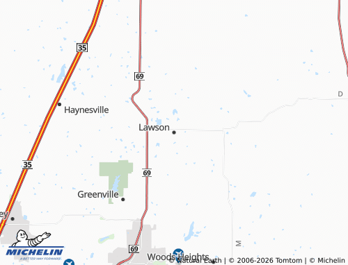 Mapa MICHELIN Lawson - ViaMichelin