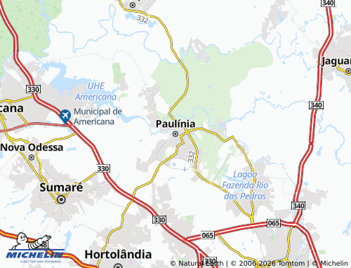 Mapa MICHELIN Paulínia - ViaMichelin