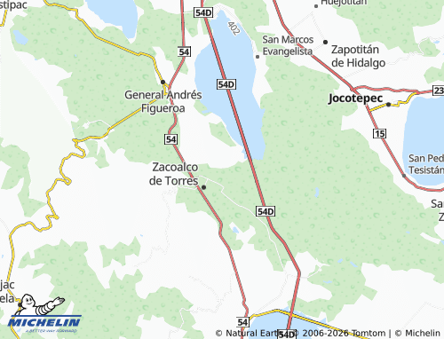 MICHELIN Real del Valle map - ViaMichelin