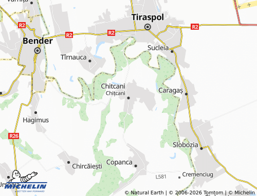 MICHELIN Chitcani map - ViaMichelin