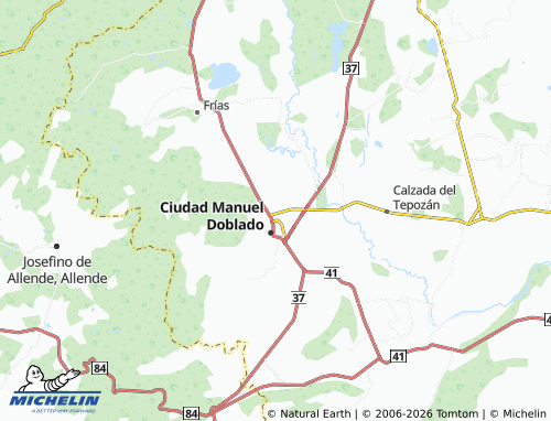 Mappa MICHELIN Fundadores - ViaMichelin