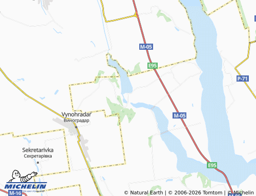 Mapa MICHELIN Yehorivka - ViaMichelin
