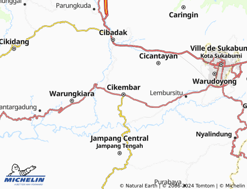 MICHELIN Cikembar map - ViaMichelin