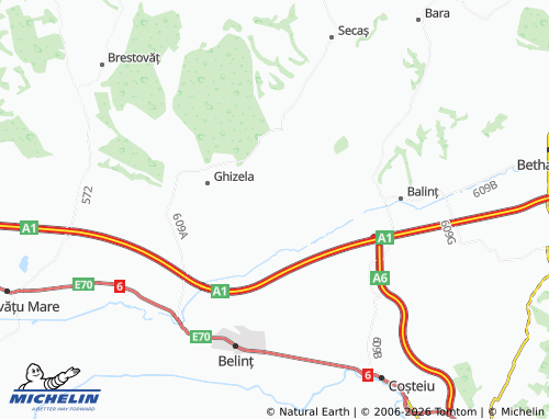MICHELIN Babșa map - ViaMichelin