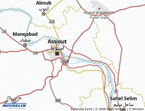 Mapa MICHELIN al-Wusta - ViaMichelin
