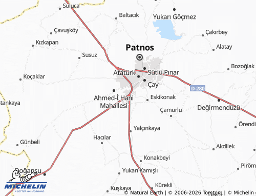 MICHELIN Süphan Dağı map - ViaMichelin