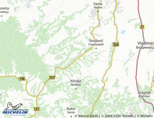 Carte MICHELIN Volujac - ViaMichelin