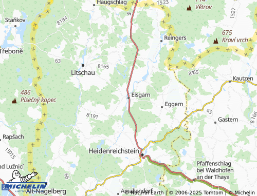 Carte MICHELIN Eisgarn - ViaMichelin