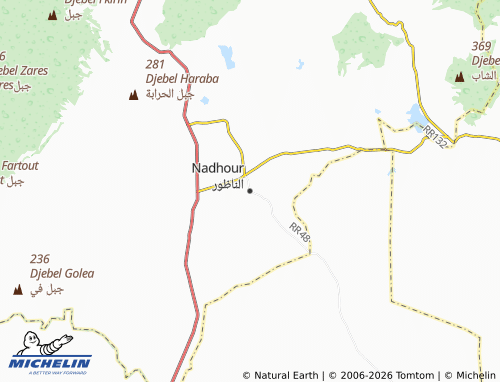 Carte MICHELIN Nadhour - ViaMichelin