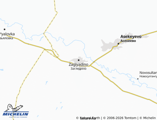 MICHELIN-Landkarte Zaglyadino - ViaMichelin