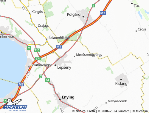 MICHELIN Mezőszentgyörgy map - ViaMichelin