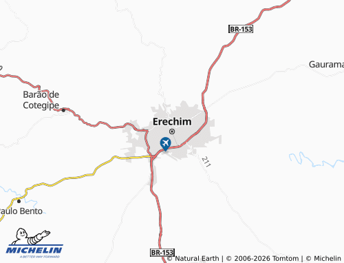 Mapa MICHELIN Erechim - ViaMichelin