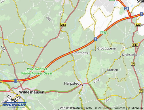 MICHELIN Prinzhöfte map - ViaMichelin