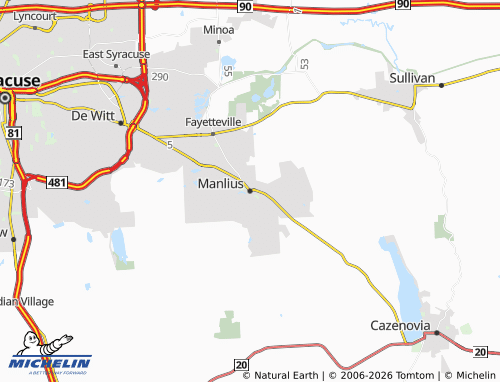 Mapa MICHELIN Manlius - ViaMichelin