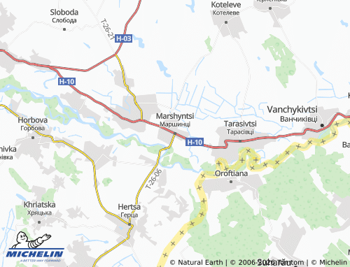 Mappa MICHELIN Marshyntsi - ViaMichelin