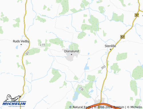 MICHELIN Dianalund map - ViaMichelin