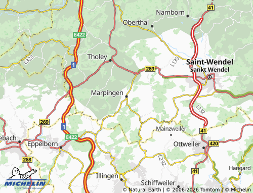 Mapa MICHELIN Marpingen - ViaMichelin
