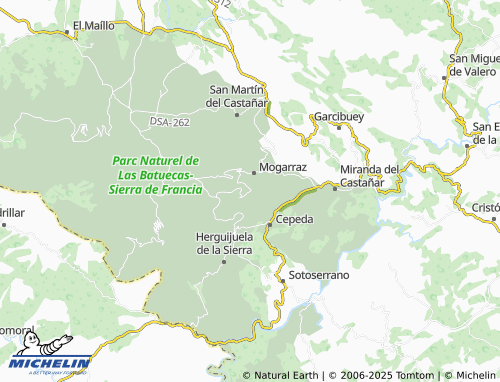 MICHELIN Monforte de la Sierra map - ViaMichelin