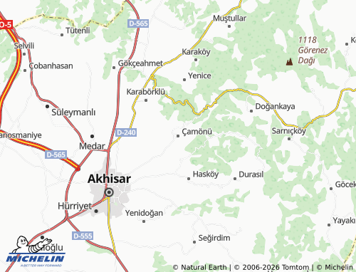 Mappa MICHELIN Çamönü - ViaMichelin