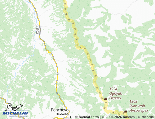 Kaart MICHELIN Pancharevo - ViaMichelin