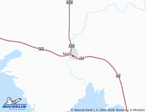 MICHELIN Nata map - ViaMichelin