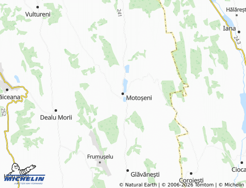 MICHELIN Motoșeni map - ViaMichelin