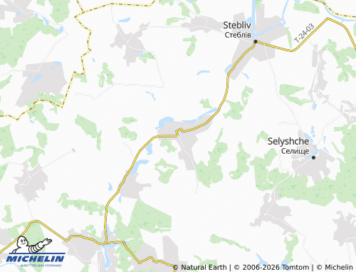 Mapa MICHELIN Shenderivka - ViaMichelin