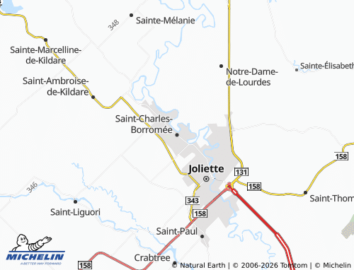 MICHELIN-Landkarte Saint-Charles-Borromée - ViaMichelin