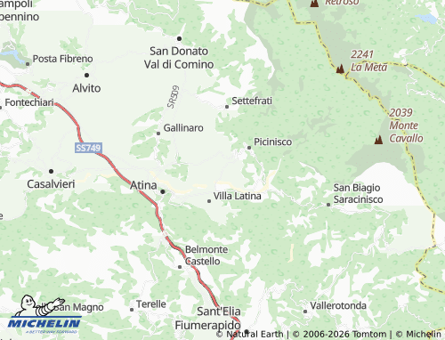 MICHELIN-Landkarte Colleposta - ViaMichelin