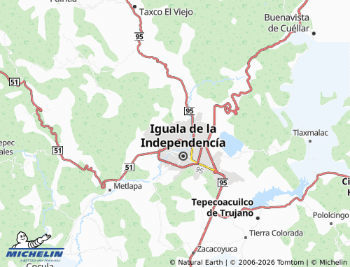 MICHELIN Lomas del Pedregal map - ViaMichelin