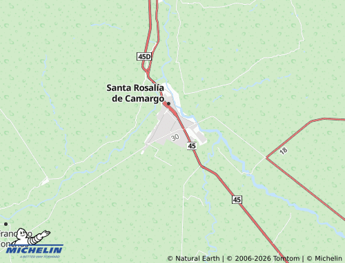 MICHELIN Santa Gracia map - ViaMichelin