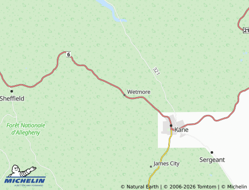 Carte MICHELIN Wetmore - ViaMichelin