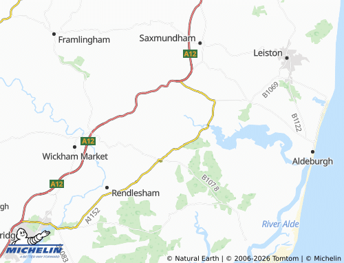 Mappa MICHELIN Blaxhall - ViaMichelin